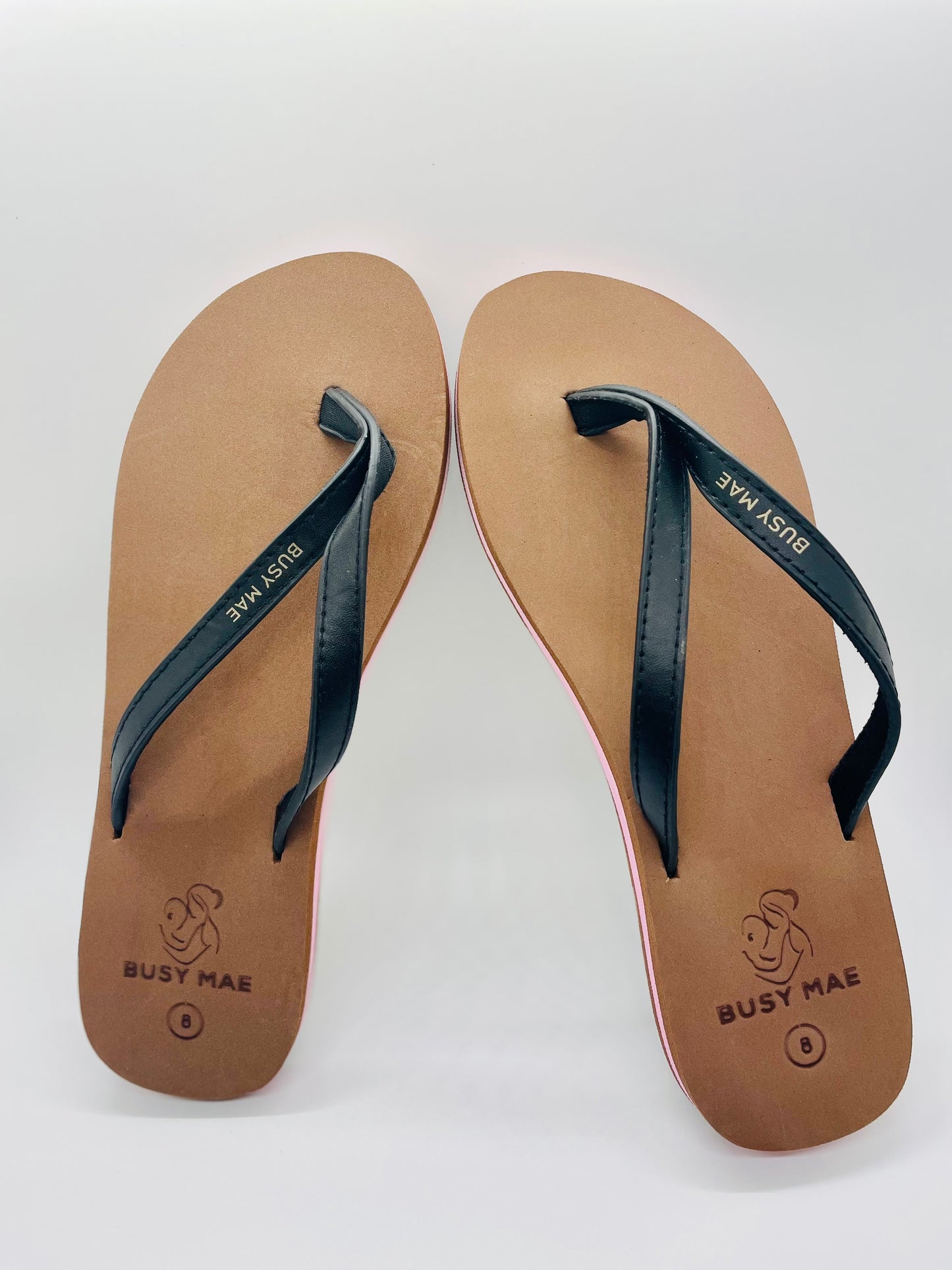 Busy Mae Black Strap- Women Shoes, Sandals, Women's Flip Flops, Mom Gift,  Hospital bag item, Flip Flops