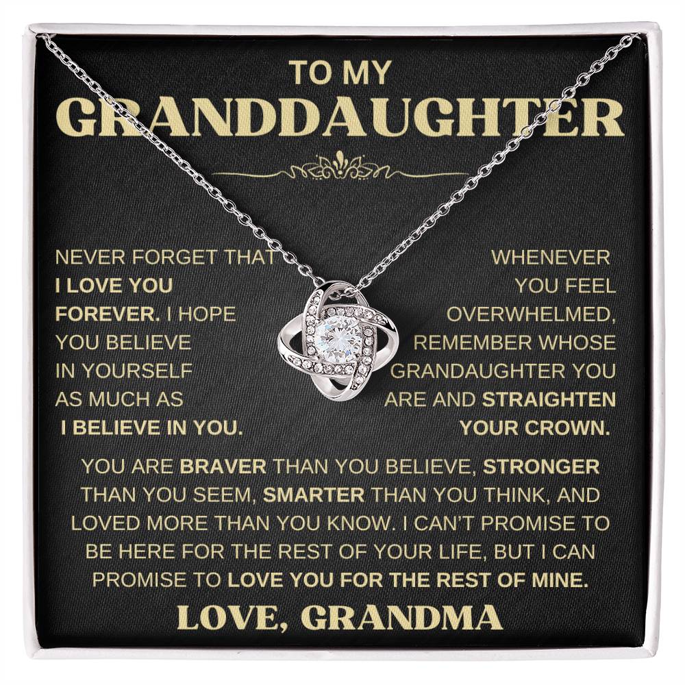 Granddaughter Necklace, Necklace for Granddaughter, To my Granddaughte –  CozyNestDesignStudio